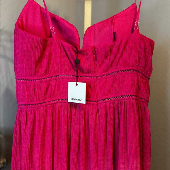 Simkhai MAUDE MAXI DRESS bold pink size 6 - Picture 11 of 11